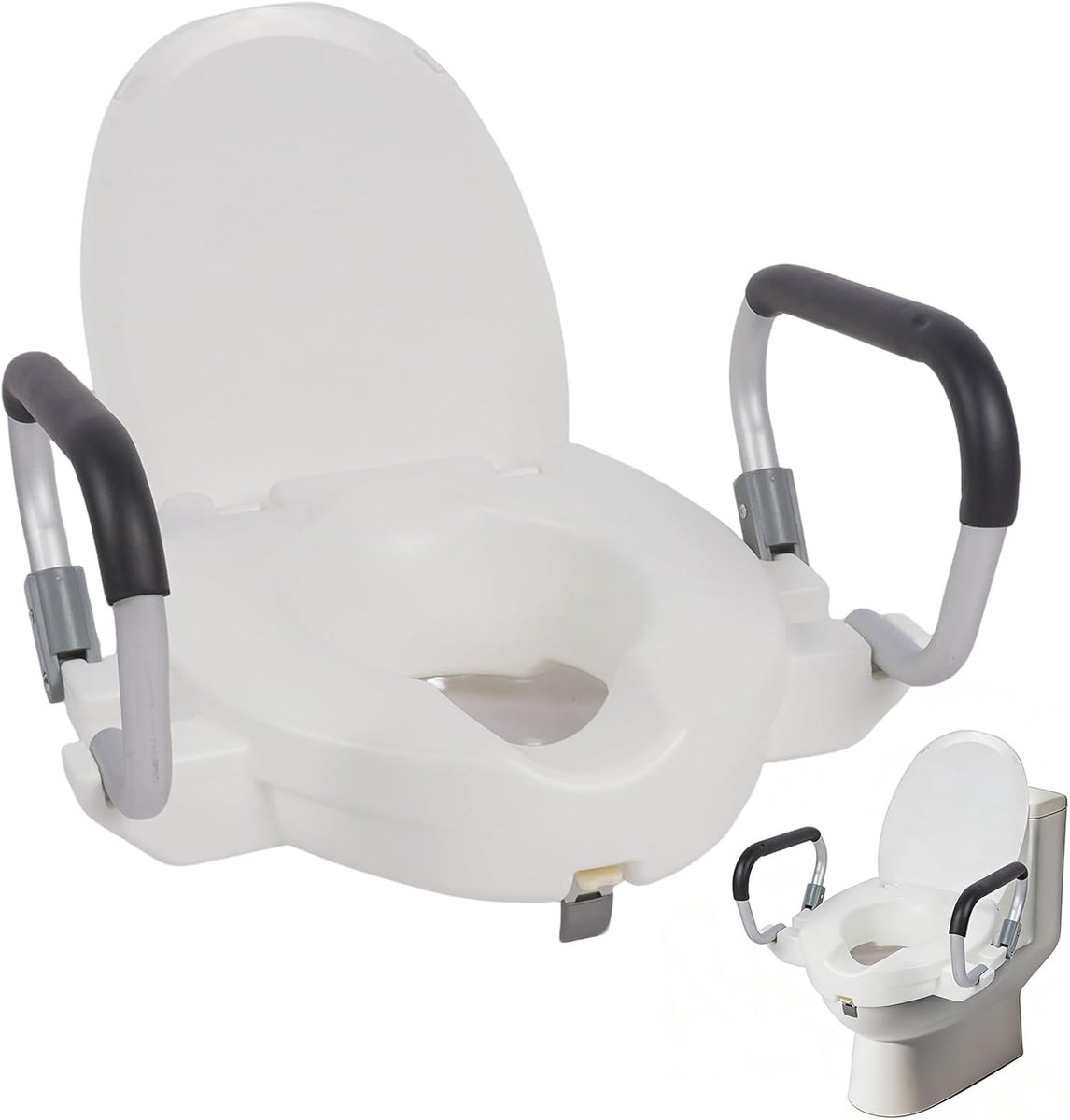 toiletbrilverhoger voor volwassenen - hoogteverstelling - eenvoudig te installeren - verhoogt comfort - ShopVlot