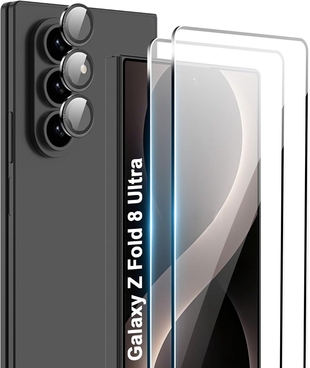Gehard glas voor Samsung Galaxy Z Fold 8 Ultra - 2 stuks - Krasbestendig - Perfecte HD-beeldkwaliteit - ShopVlot