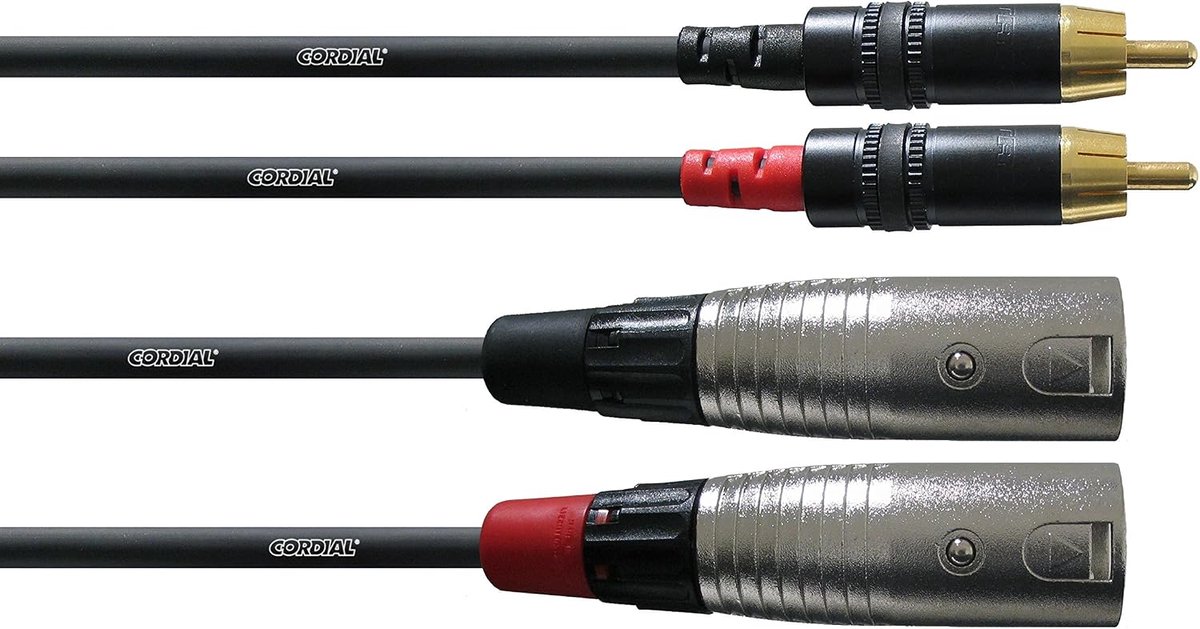 audio kabel 3m - XLR plug/RCA - ongebalanceerd - ideaal voor aansluiting - ShopVlot
