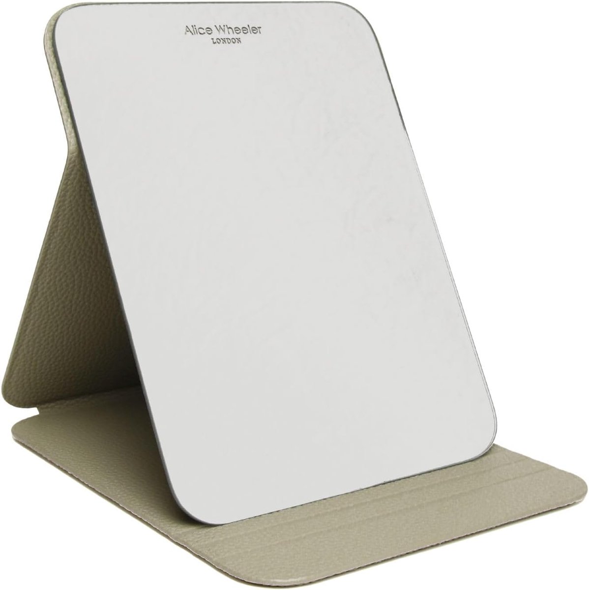 Reis make-up spiegel - 21 x 16 cm - vegan leer - ideaal als cadeau - ShopVlot