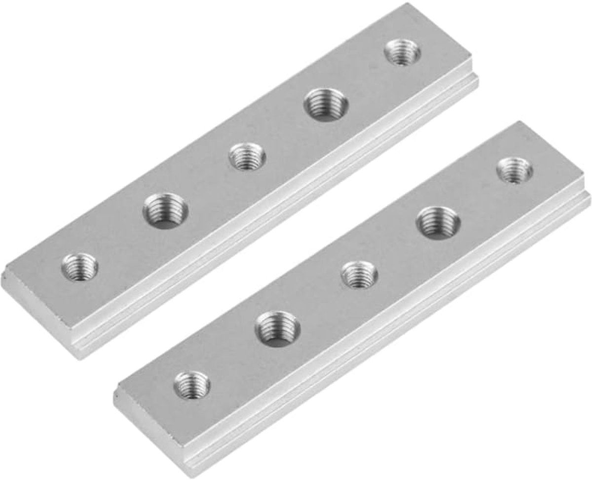 2 stks 1000 m Aluminium T-Slot Verstek Track Jig 30/45 Type T Slot Verstek Track Jig T Schroefbevestiging Slot