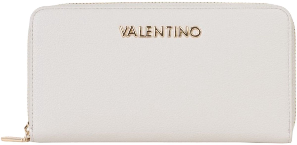 VALENTINO portemonnee Leo Zip Around Wallet Ecru / Multi crème