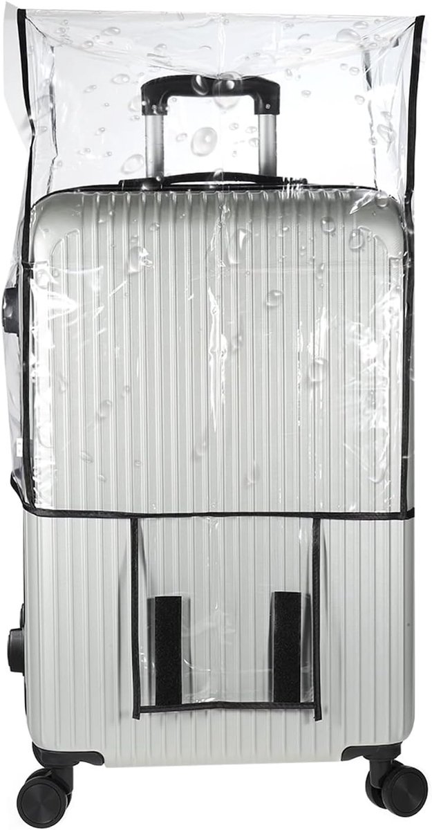 Bagagehoezen, kofferhoes, beschermers, waterdichte reisbagagehoezen voor koffer, Zwart, 20 Inch