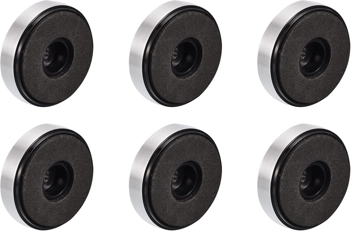 40 mm luidspreker spikes stand voeten x 6 stuks. Versterker pad voet schokdemping voeten pad stand voor cd-speler en audio luidsprekers, [zilver] | Versterker Pad Voet Schokdemping Voeten Pad Stand, en Audio Speaker