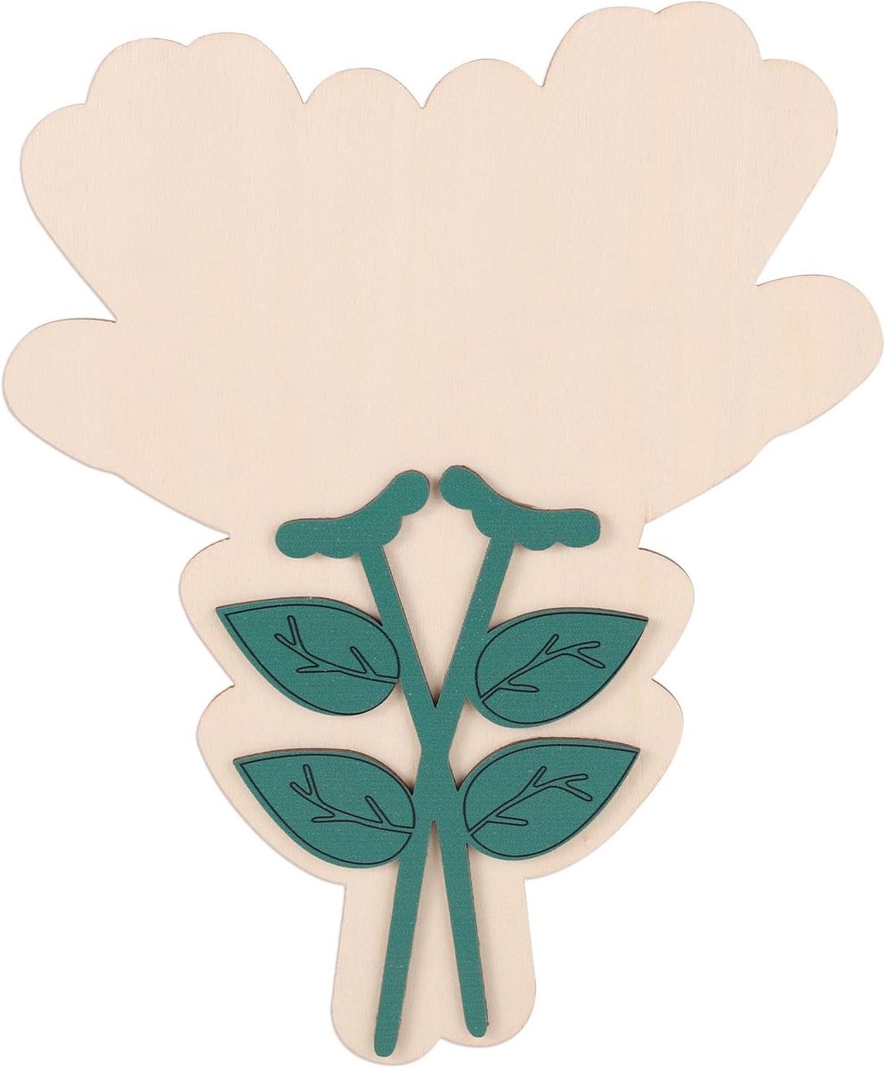 Moederdagknutselwerkjes voor Kinderen Handafdrukkunst, Houten Bloemenboeket Handafdrukknutselwerkje voor Mama Oma En Kleinkinderen