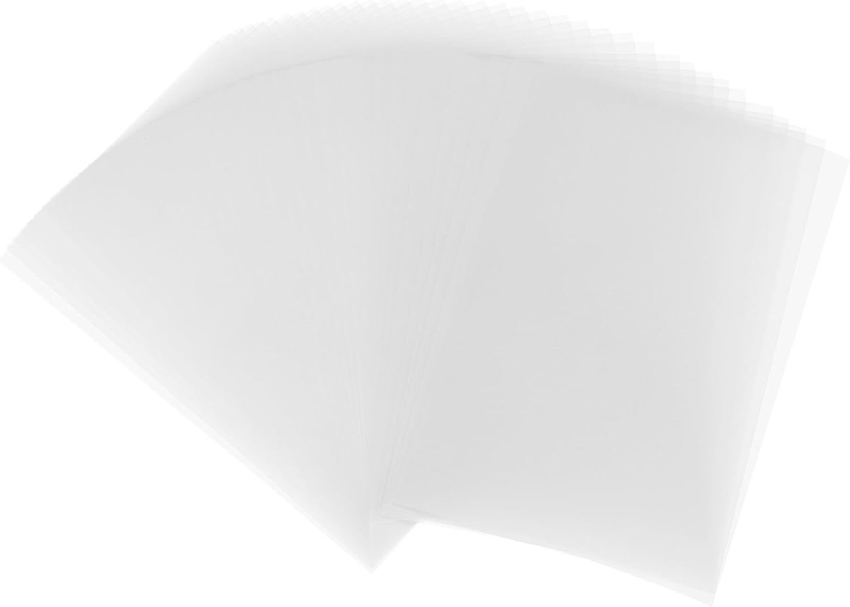 65 vellen vellum papier 4x6, doorschijnend, 100GSM voor uitnodigingen afdrukken, wit