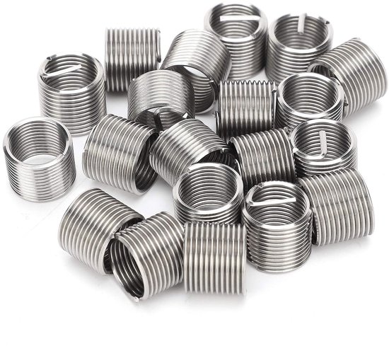 Schroefdraadbeschermer M12 x 1,25, 20 Stuks, SUS304 Roestvrijstaal, Draadreparatie-moer voor Auto's, 1.5D Lengte — afbeelding 4