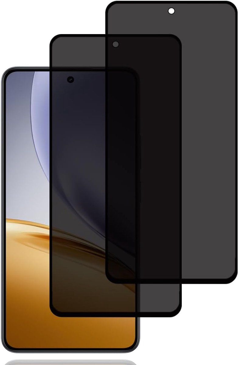 Screen Protector voor Realme 14T 5G/Realme 14 5G [2 stuks] | anti-spy gehard glas film,9H hardheid,krasbestendig,hoge gevoeligheid,anti-spy schermbeschermer voor Realme 14T/Realme 14