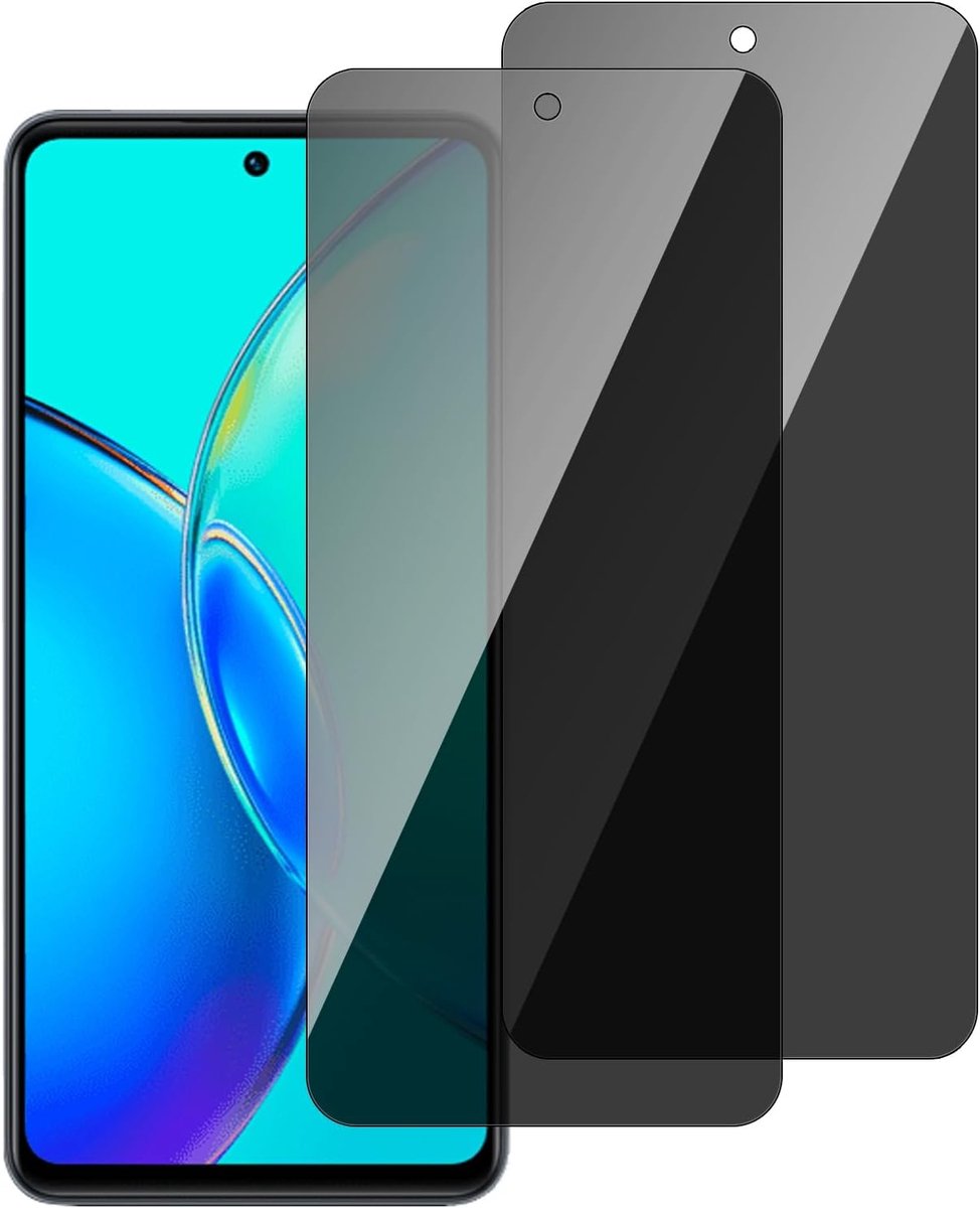 Chejuza Privacy displaybeschermfolie voor Vivo v40 se [2 stuks], hardheid 9H, volledige afdekking, anti-spy van gehard glas, HD-displaybescherming