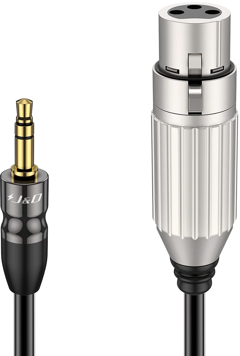 Naar 3,5mm Microfoonkabel, XLR Vrouwelijk Naar 3,5mm TRS Mannelijk Gebalanceerde Adapterkabel Met PVC Behuizing, Compatibel Met DSLR Camera En Geluidskaart, 2,7 m
