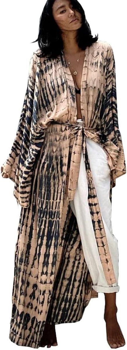 Kimono Jurk Boho Vest Gewaden Strand Cover-ups Bikini Badjassen