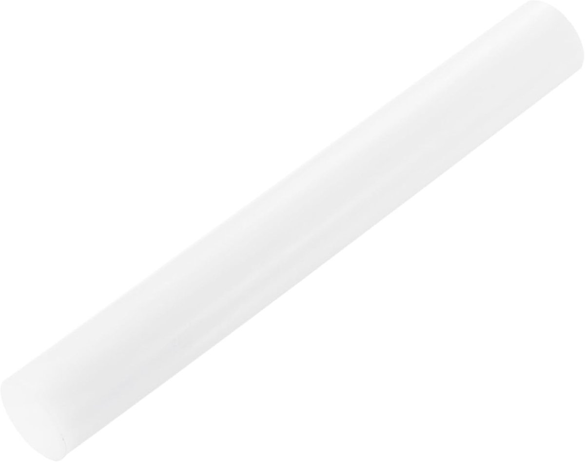 ABS kunststof stang, ronde staaf, massief, 25 mm x 200 mm, wit, voor doe-het-zelf modelmateriaal, architectuurmodelbouw, doe-het-zelf zandtafel, verpakking van 1