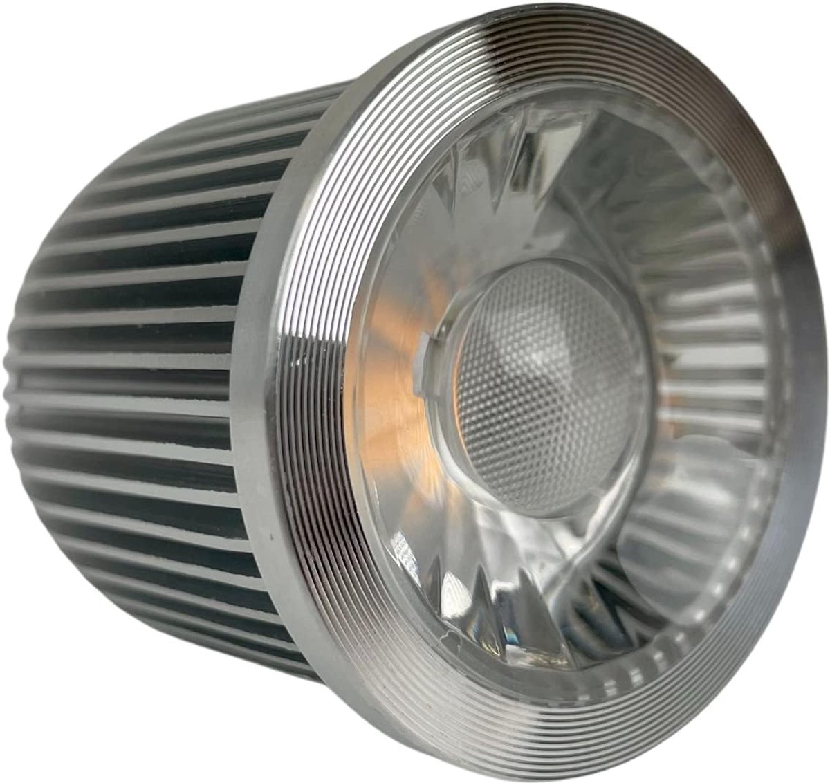 24 Volt RGBW LED Spot, 8 Watt voor standaard inbouwstopcontacten "MR16", RGBWW bijv. Loxone, KNX, Comexio, DMX (behuizing zilver)