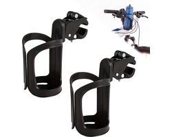 Bidonhouder Fiets - Flessenhouder - TENZHVXI® - Grote Diameter Ontwerp - Veilige Anti Slip Bevestiging - Verstelbare Montage Op Stuur En Zadelbuis - 2 Stuks - Geschikt Voor Racefiets Mountainbike En Stadsfiets