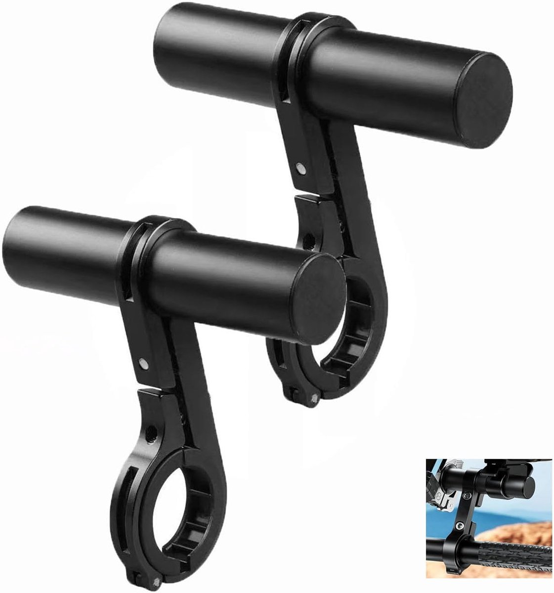 Fietsstuurverlenging Set 10 cm - Aluminium Alloy - Lichtgewicht en Duurzaam - Voor Snelheidsmeter Bevestiging - SnelShoppen