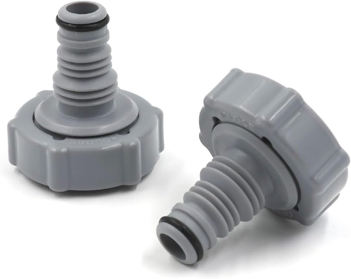 afvoerventiel slangadapter 32 mm - kunststof - weerbestendig - ideaal voor zwembadonderhoud - SnelShoppen