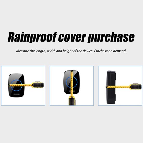 Deurbel Cover - Deurbel Beschermhoes - Bescherming Buiten - Weerbestendig Transparant - 10 x 7 x 7 cm - Transparant — afbeelding 3
