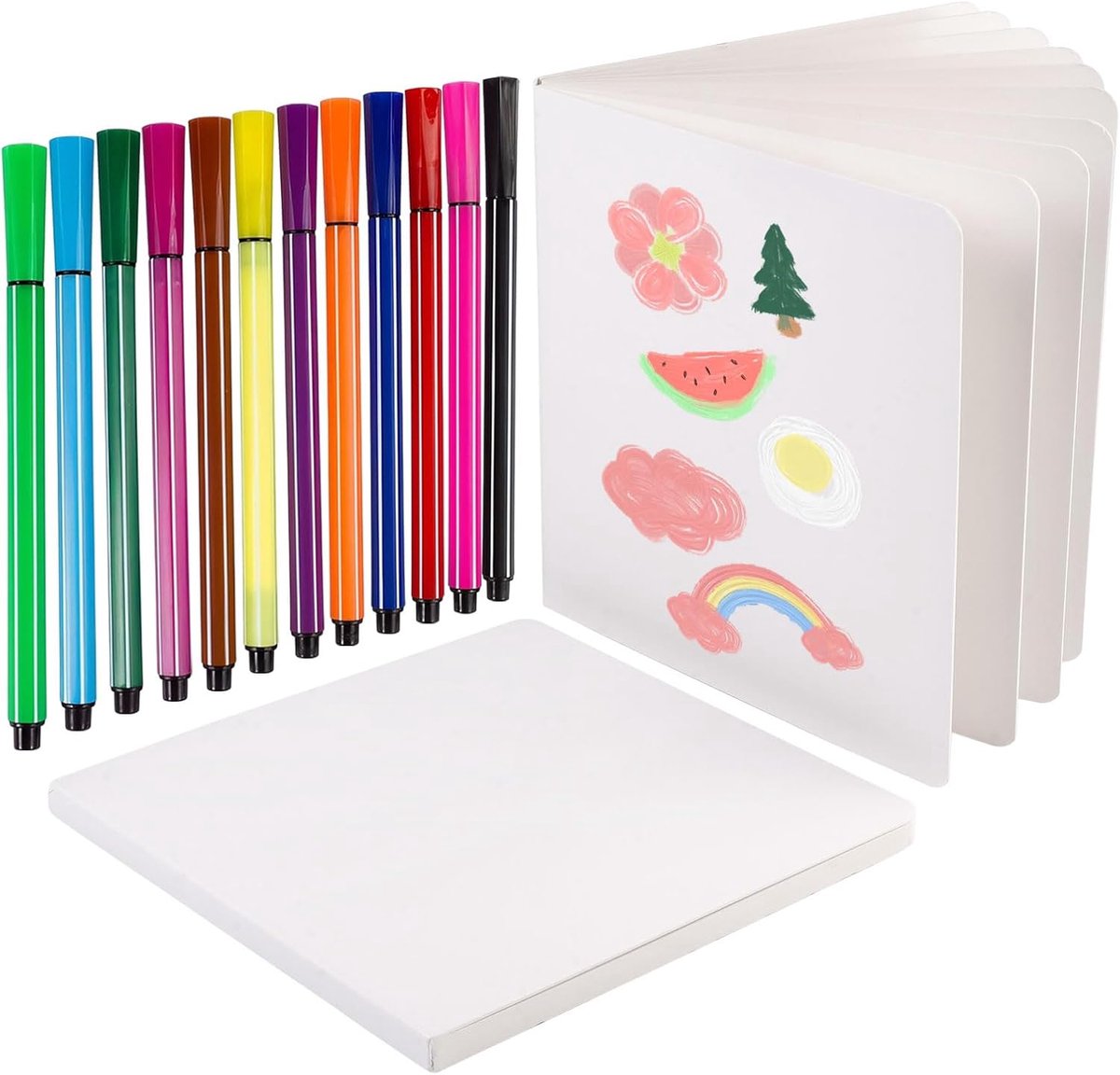 Blanco notitieboekjes 16,5 cm - hard kaft - scheurbestendig - ideaal voor tekenen en schrijven - SnelShoppen