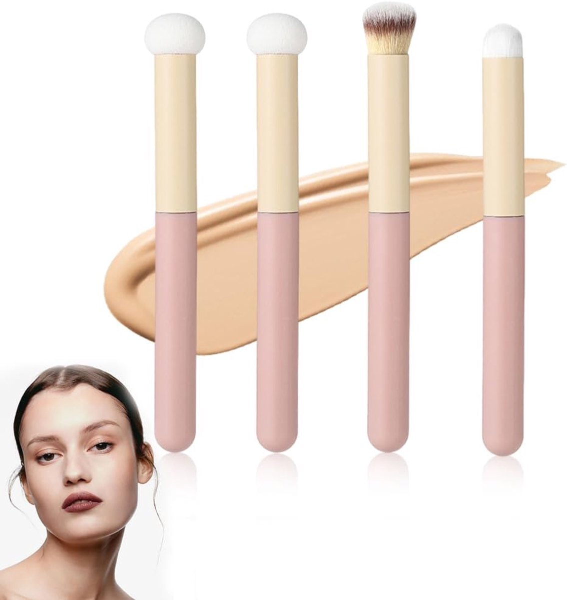 Makeup spons applicator 4 stuks - ogen en foundation - hoge kwaliteit - voor een perfecte teint - SnelShoppen