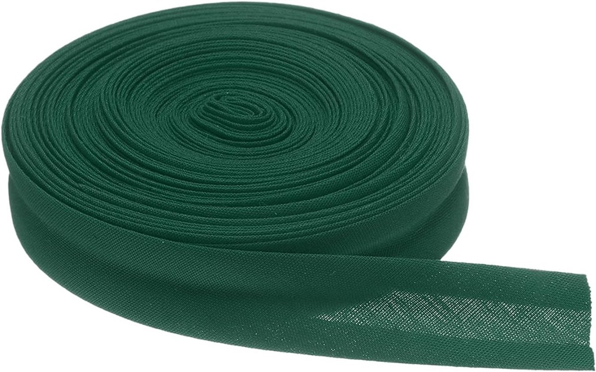 11 yards eenvoudig gevouwen biasband, 9/16 inch naai-band, naadband, zoomband voor het naaien van tapijtranden, doe-het-zelfwerk, zomen, biezen, quilten, donkergroen