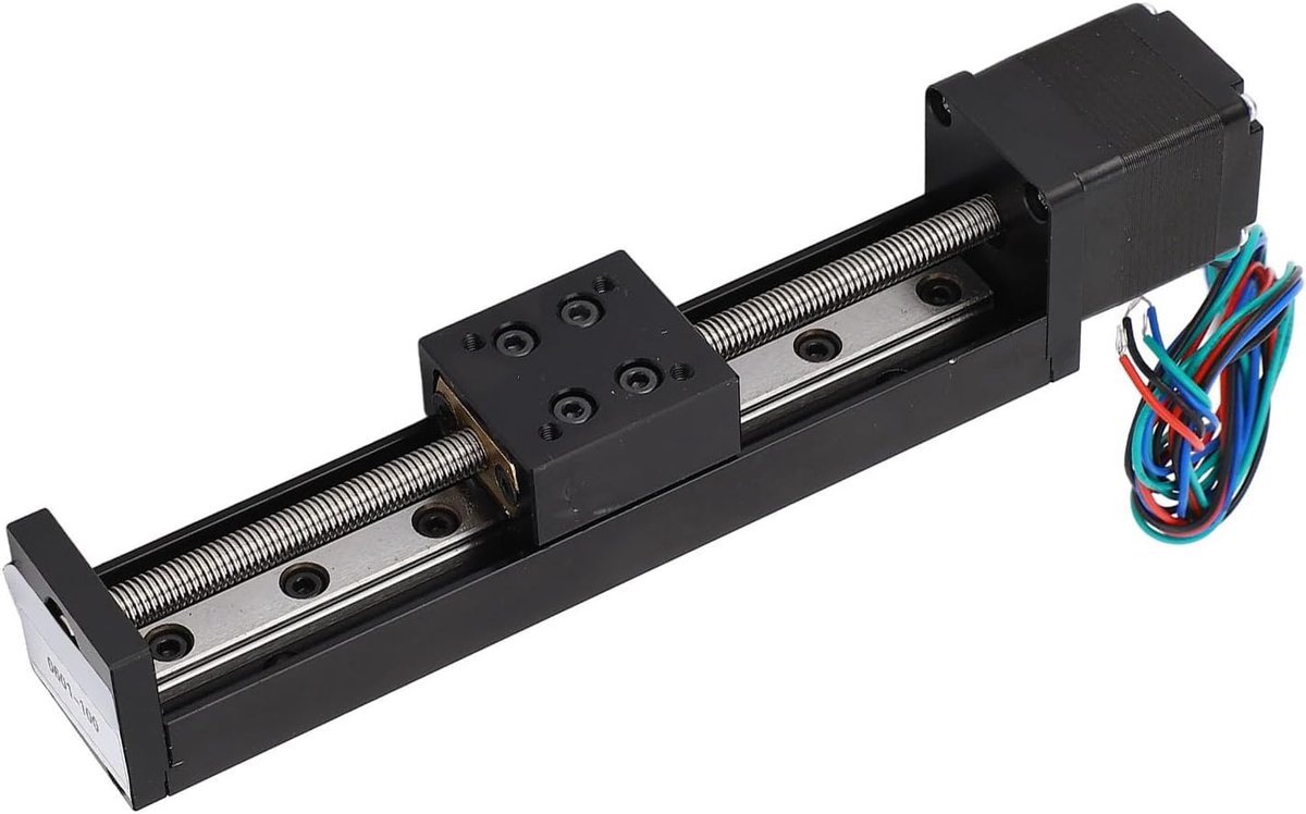 Mini Lineaire Railgeleider Dia -Actuator, Lineaire Schuifstadium Actuator met NEMA 11 Stappenmotor, 100 Mm Effectieve Reislengte voor Doe -het -zelf CNC -routerfreesmachine