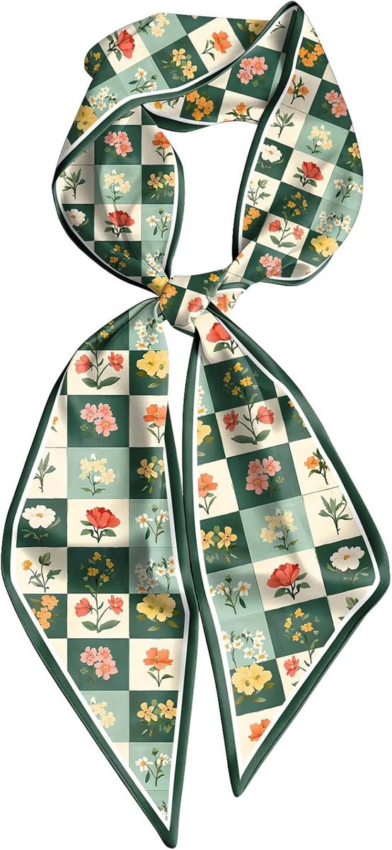 Haar Sjaal Zijde Gevoel Lange Satijnen Headwrap Neck Sjaals voor Handtas Decoratie Leuke Vrouwen Meisjes 159 * 16,7 cm