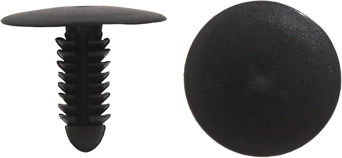 sourcing map 40 stuks 8 mm gat dia 25 mm hoofd kunststof klinknagels bevestiging pushclips voor auto