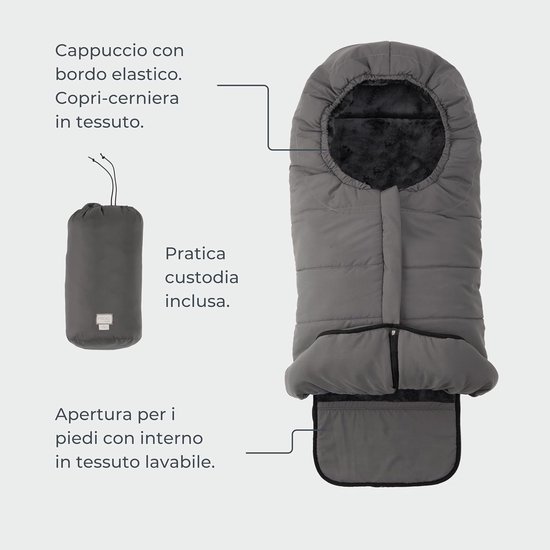 Voetenzak Baby - Baby slaapzak - Warm en droog houden - Universeel en weerbestendig - 100 cm - Blauw — afbeelding 5