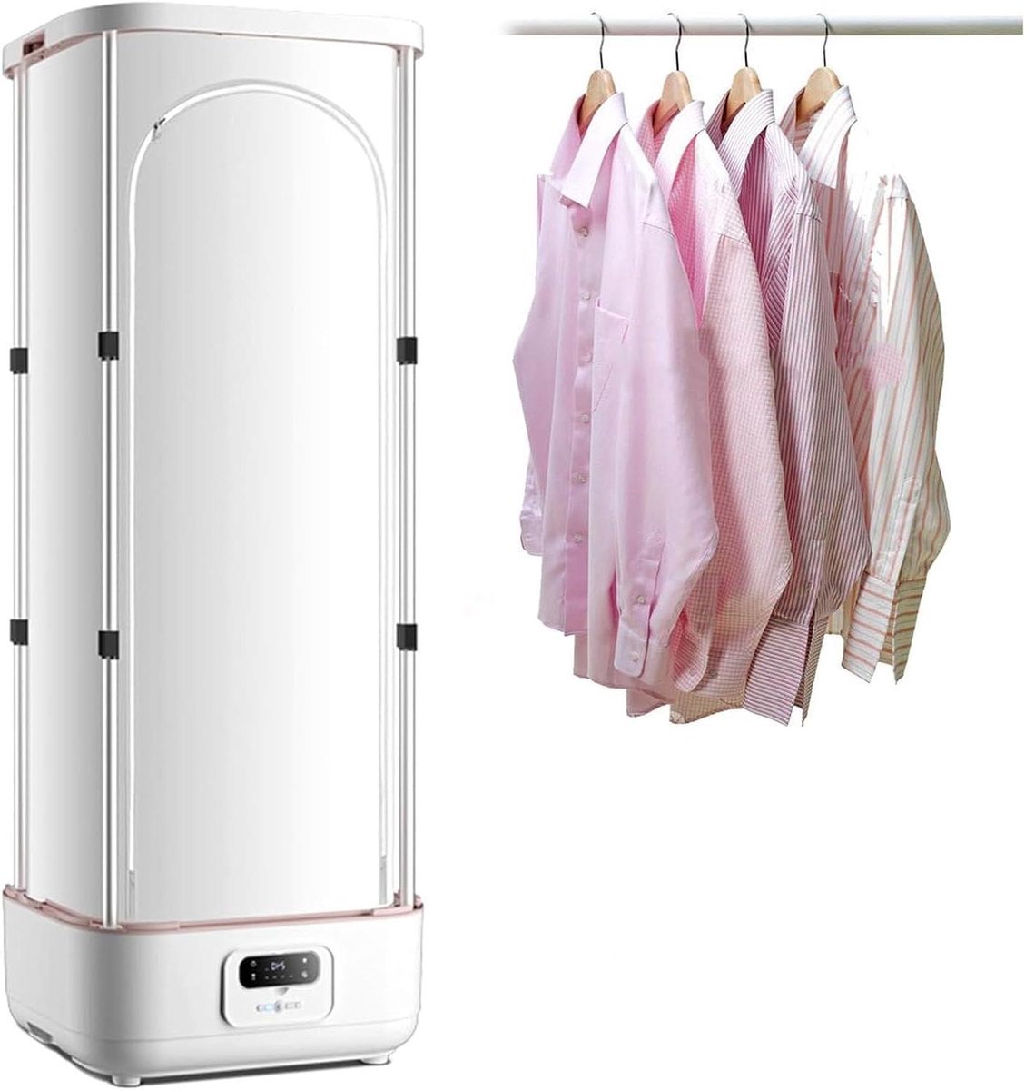Automatische strijkmachine - Stoomdroger Kleding - Kreukvrij Strijken - Handsfree Rimpelverwijdering - Grote Capaciteit - Wit