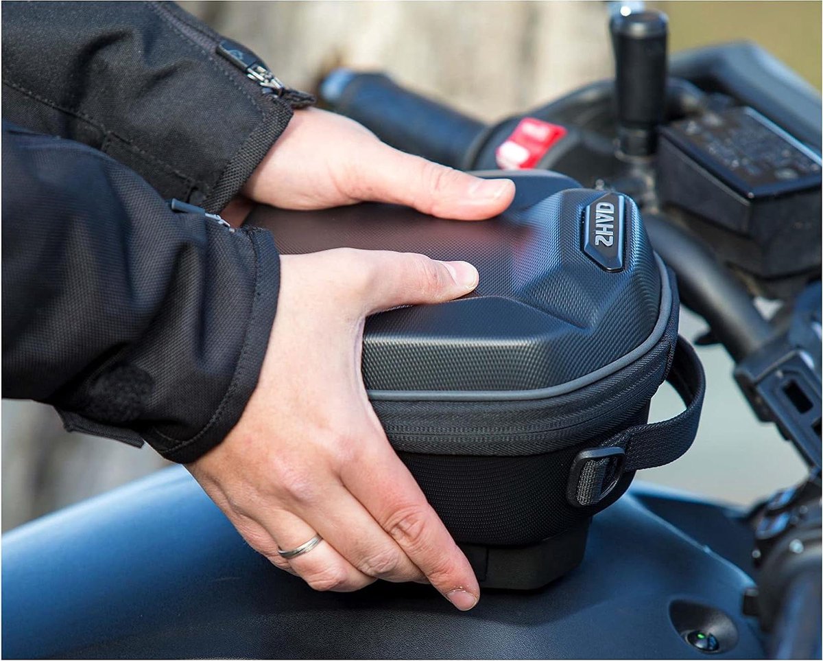 Opbergtas Motor - Tanktas Motorbagage - Motorrijden - Click-systeem - 3 Liter - Zwart