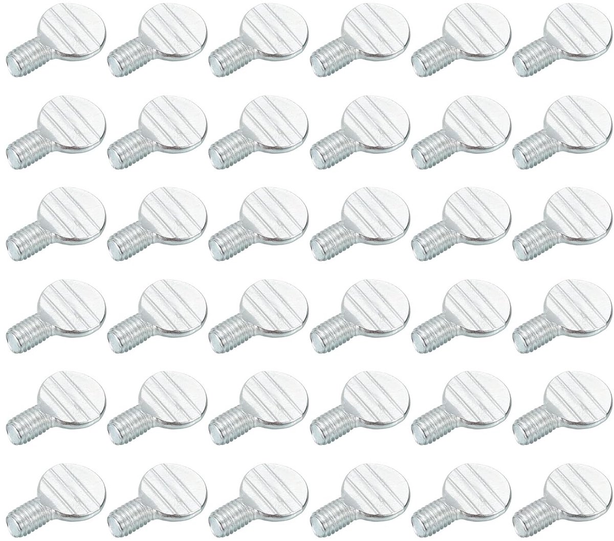 Stuurschroeven, 40 stuks, M5 x 8 mm, schep kop van massief ijzer, volledige schroefdraad, verzinkt, voor huis, elektronica, machines