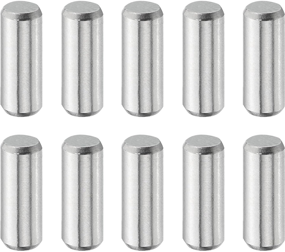 10 stuks 3/16x1/2" Plugstiften, lagerstaal cilindrische plugpennen planksteunpen penstang bevestigingselementen metalen plankpennen
