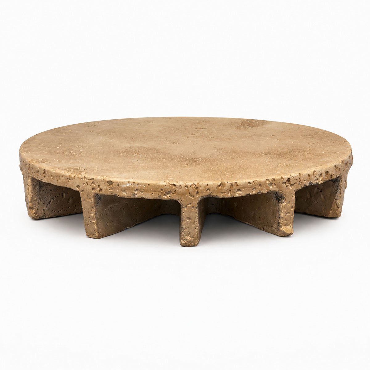 HomeBound by KY Ridge Plateau Aardewerk - Beige - ⌀ 29 cm - H 5 cm