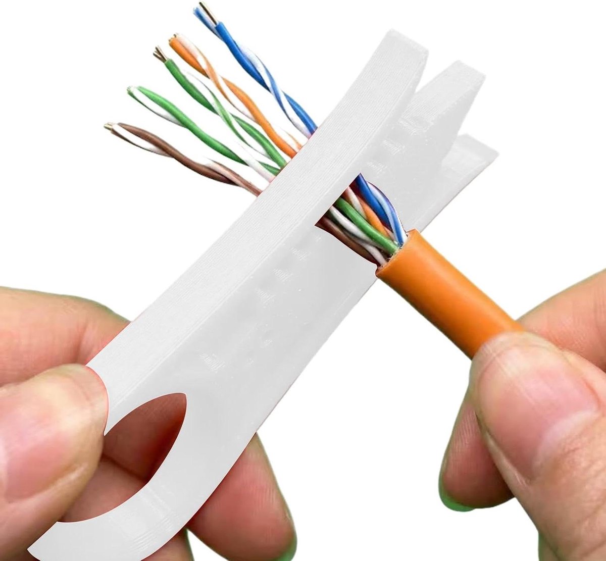 Kabelstriptang - Draadstripper Gereedschap - Bedrading Voorbereiden - Compact Lichtgewicht Ontwerp - 7.9x2.7x0.6cm - Wit