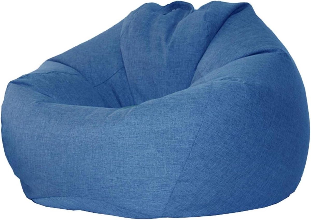 Zitzak - Luie bank - Ontspannen - Zacht comfort - 95x110cm - Blauw