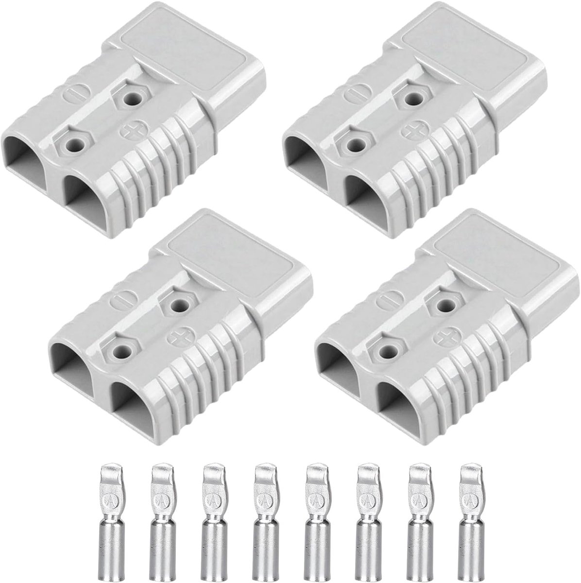 4 stuks praktische snelle kabelstekkers, hoogstroom batterijstekker voor 175 A, kabelschroefverbinding, batterijaansluiting voor snelaansluiting, voor auto, caravan, camper