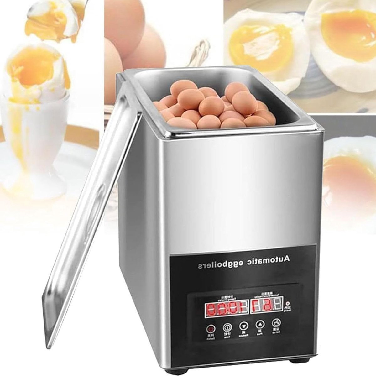Elektrische Eierkoker - Eierkoker Machine - Eieren Koken - Grote Capaciteit - 9 Liter - Zilver