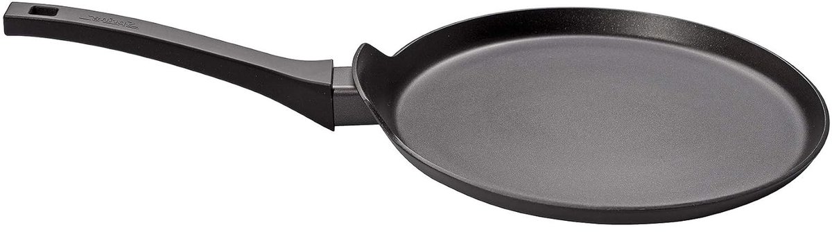 Pannenkoekenpan Crêpe pan Pannenkoeken bakken Antiaanbaklaag 28 cm Zwart