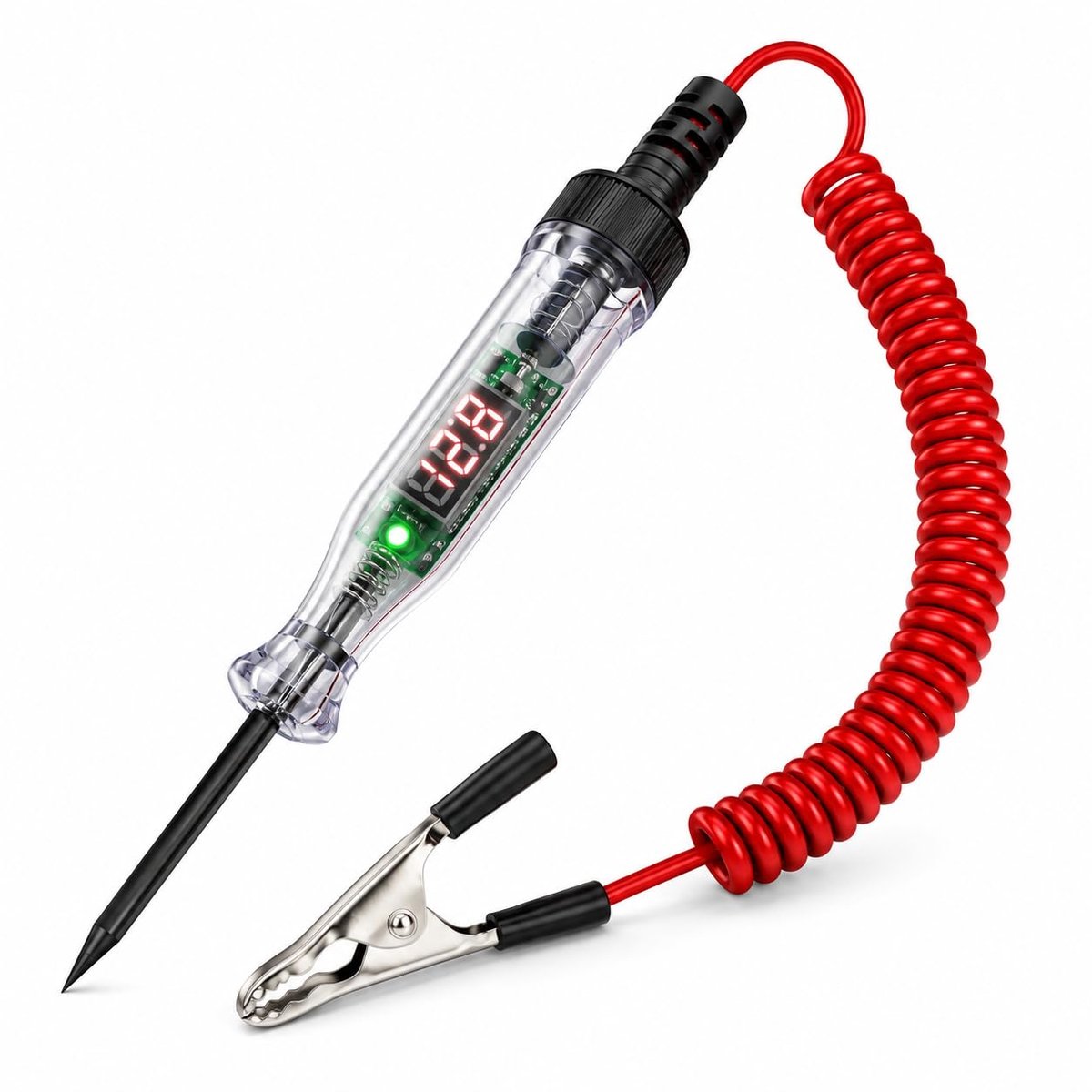 Auto spanningstester pen 3-120V - digitaal display - polariteitsdetectie - snel foutoplossend - SnelShoppen