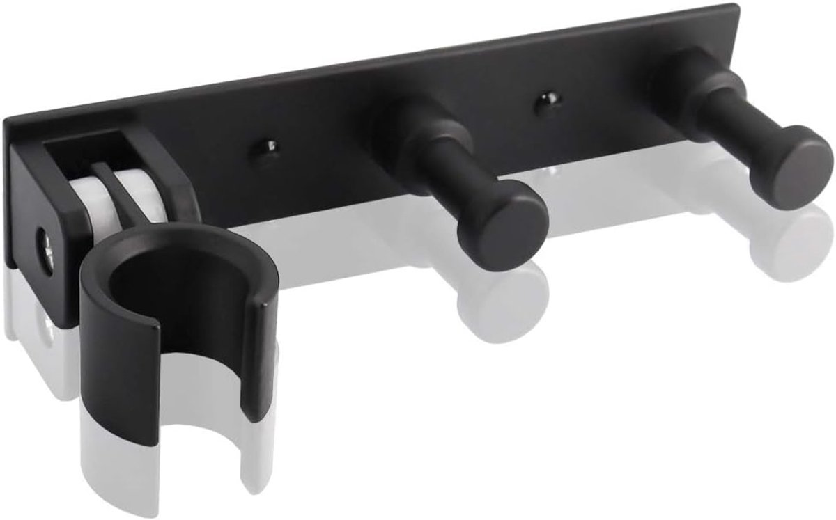 Handdouchehouder verstelbaar - Aluminium G1/2 - Wandmontage - Voor standaard handdouches - SnelShoppen