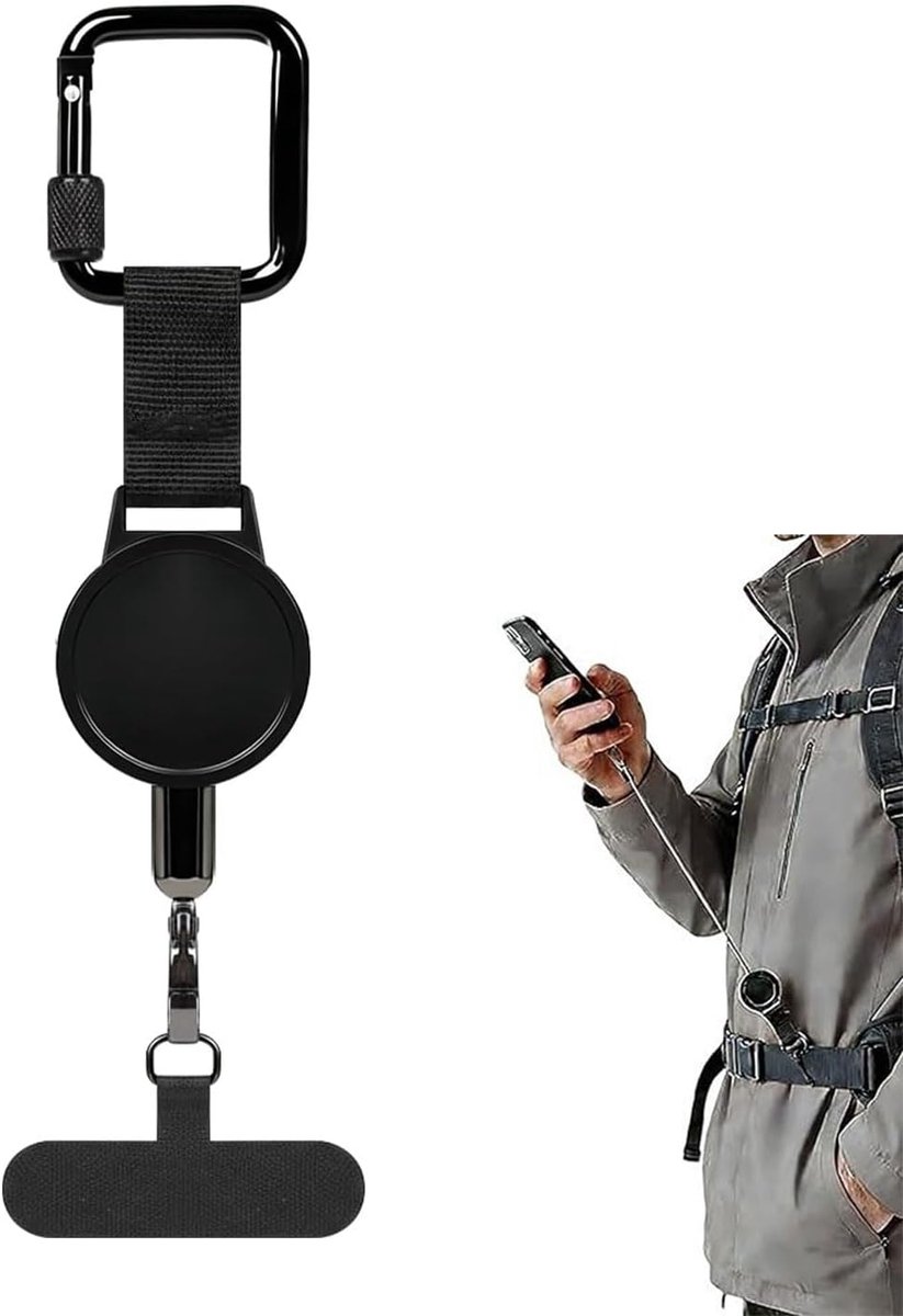 Mobiele telefoonriem - Uittrekbaar - Antidiefstal - Ideaal voor outdoor - SnelShoppen