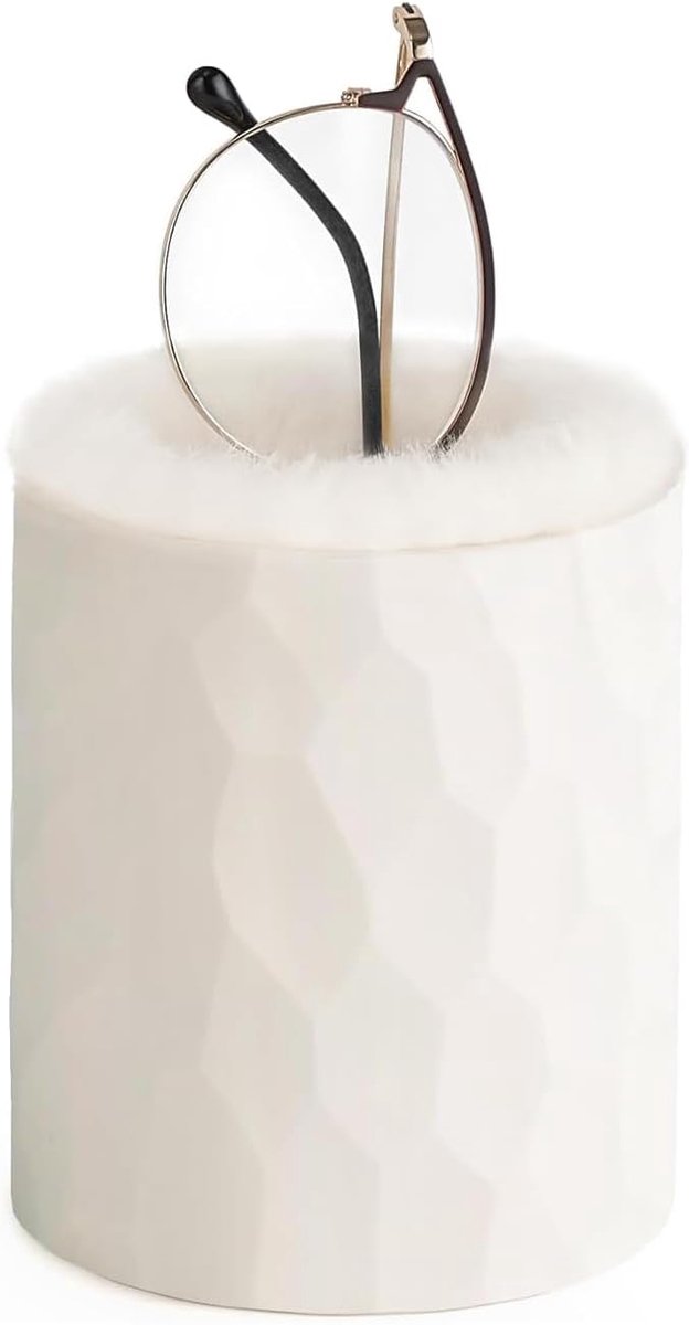 Brilhouder bedside met pluche padding - beschermende brillenstandaard - krasbestendig - ideaal voor nachtkastje - SnelShoppen
