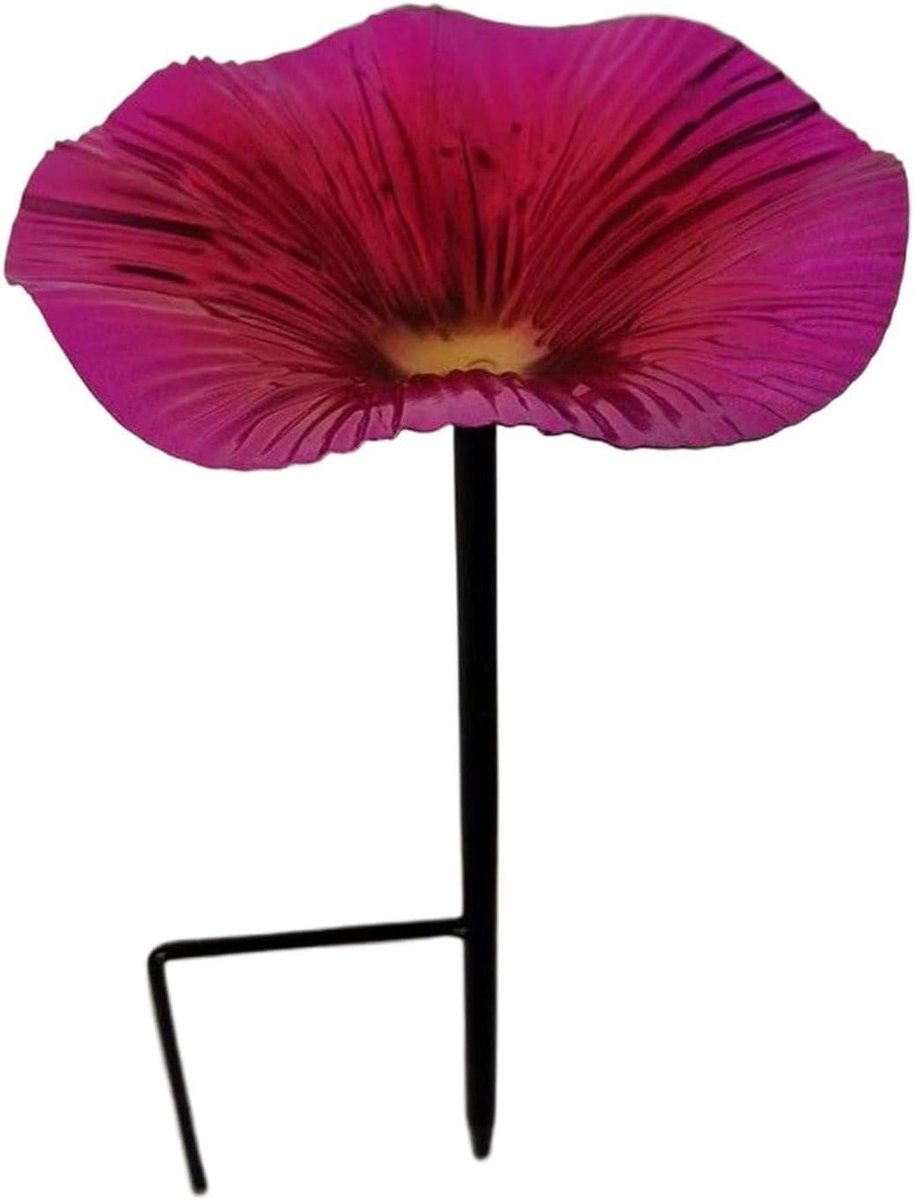 Vogel Drinkstation - Voederbak Tuin - Vogels Voeren - Dubbeldoel Station - 25x14 cm - Heet roze