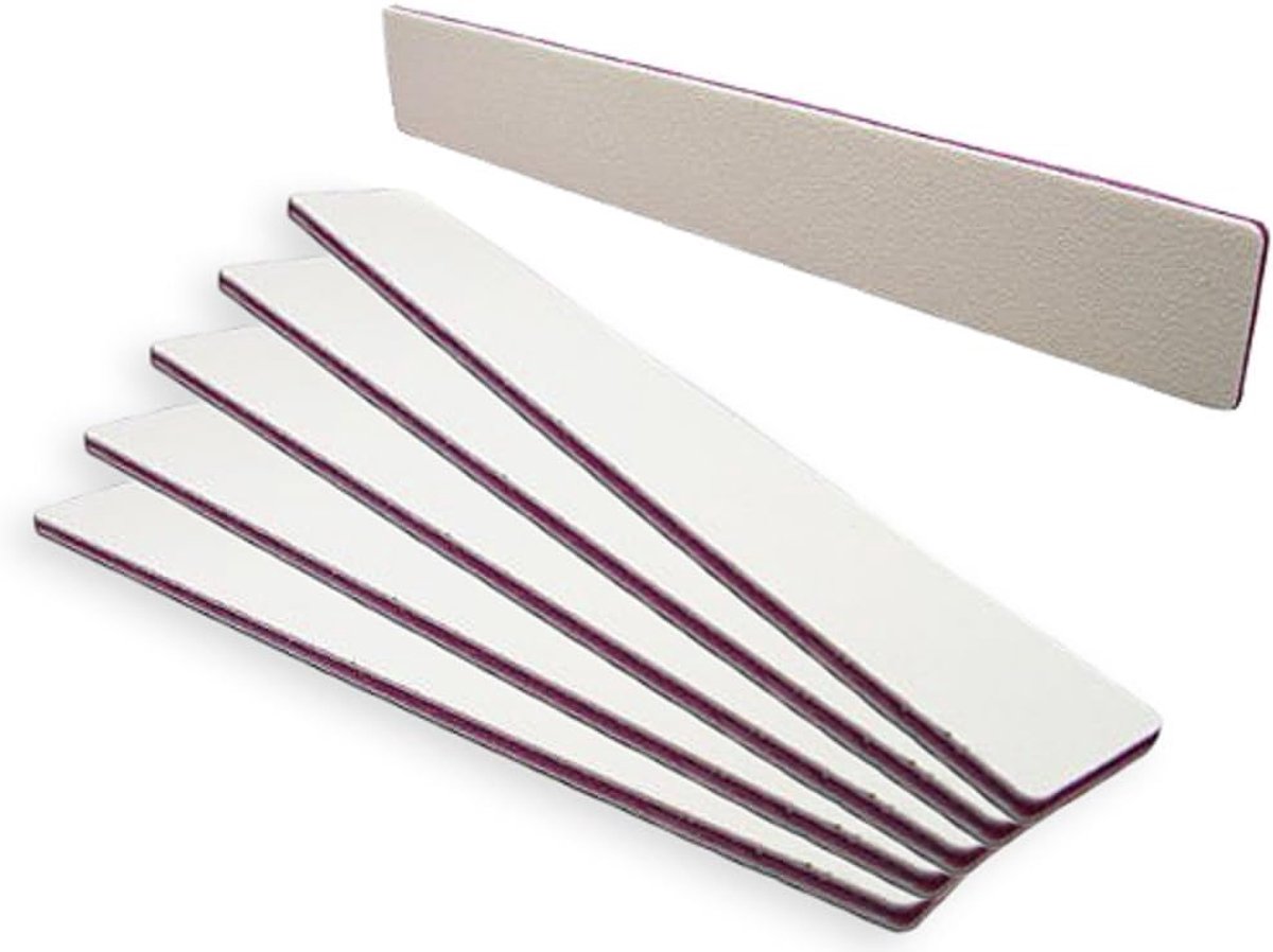 Vijl set 10 x professioneel 100/180 - extra breed - siliconen carbide - ideaal voor nagels - SnelShoppen