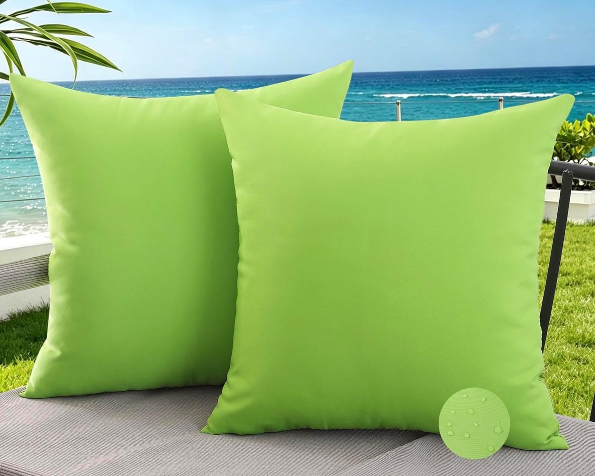 Cushion Covers 45 x 45 cm - Waterdicht Groen - Moderne Decoratieve Covers - Ideaal voor Buiten - SnelShoppen