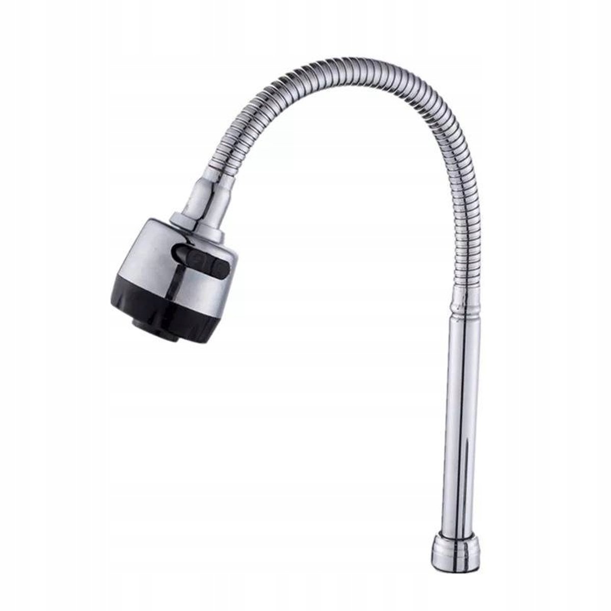 Flexibele Keukenkraan Uitloop Chroom-Zwart 3/4"
