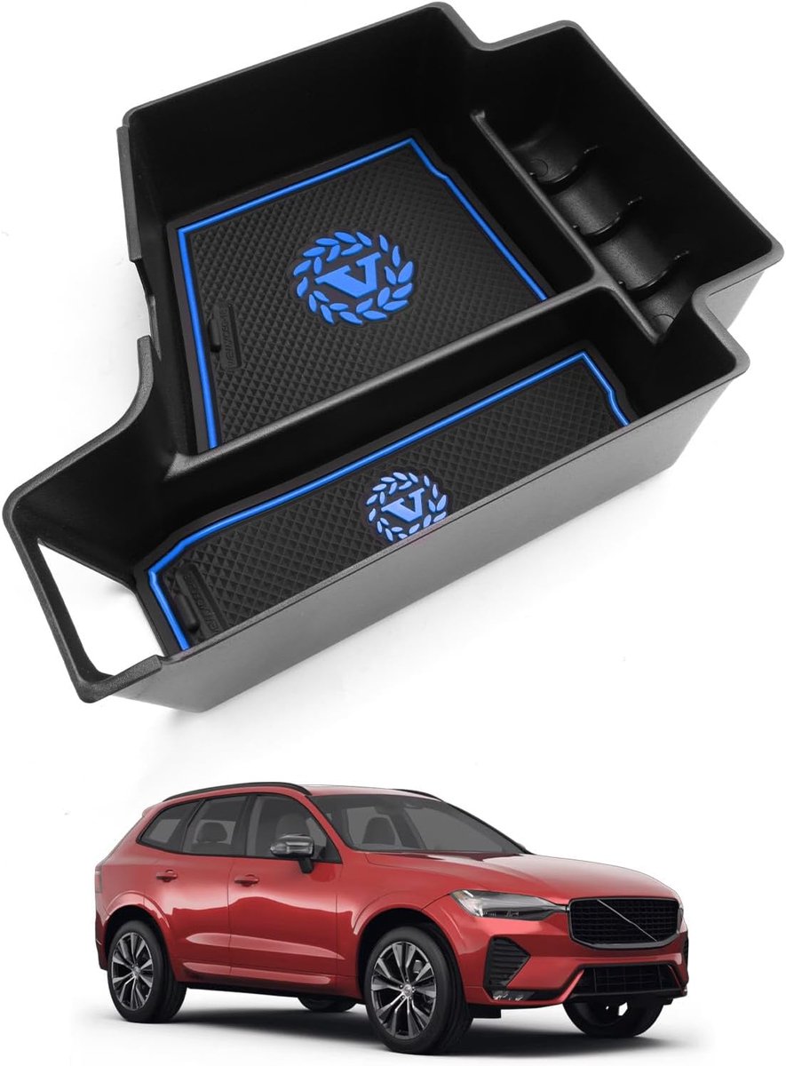Center Console Storage Box for Volvo XC60, XC90, V60, S60, V90, S90, 2017-2024, 2025, Storage Compartment in the - ShopVlot