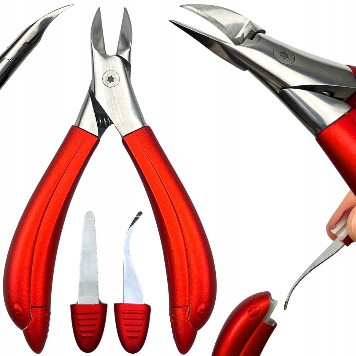 Professionele Nagelriemtang voor Dikke, Ingegroeide Nagels - 3-in-1