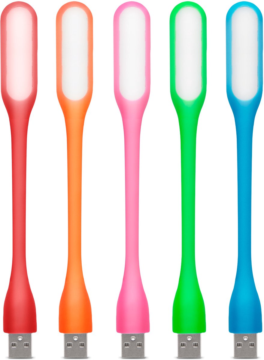 USB LED Leeslamp / toetsenbordlamp - 17cm - Flexibele SMD Lamp in Verschillende Kleuren [56106X]