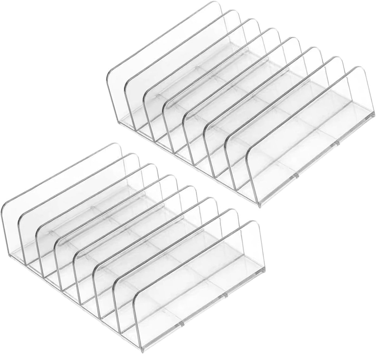 CD Tray Holder 2-delig - Acryl CD-opbergrek - Transparant ontwerp - Ruimte voor 28 CD's - ShopVlot